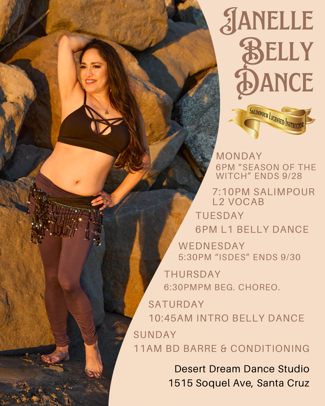 Janelle Belly Dance-FallSchedule Janelle Belly Dance-FallSchedule